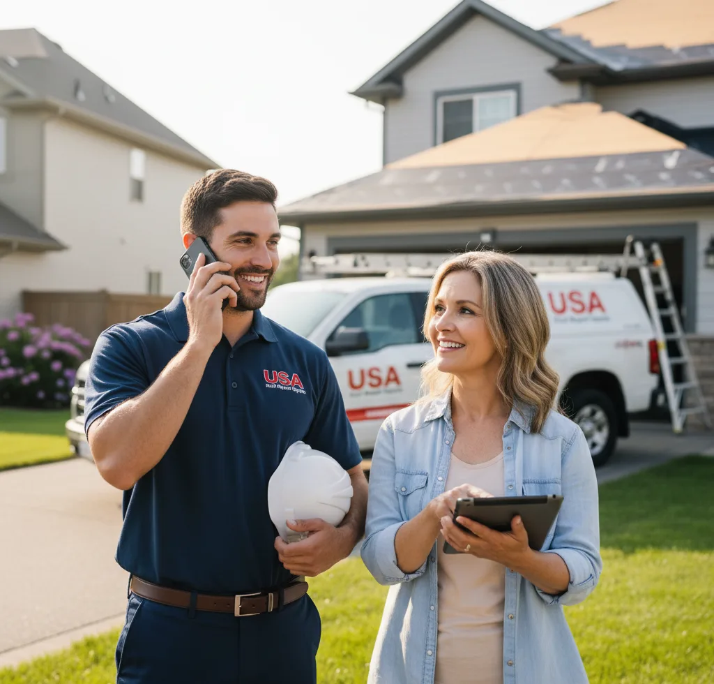 USA Roof Repair Experts customer support in Reva
